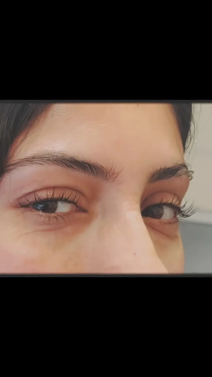 Lifted and tinted lashes — lash work by Zoma Beauty